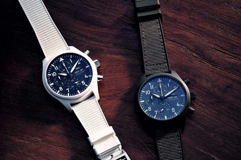 萬國(guó)Pilot's Watch Chronograph TOP GUN Pantone彩色陶瓷飛行表-復(fù)刻表