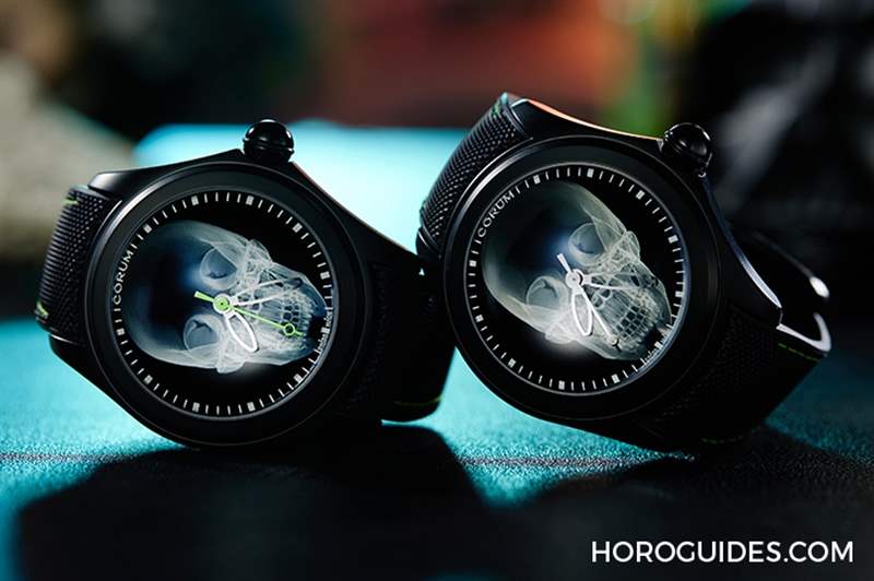 CORUM - 第二代登場，昆侖表Bubble 47 Skull X-Ray 泡泡系列骷髏頭腕表