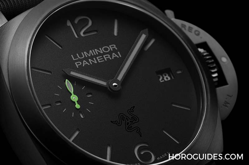 OFFICINE PANERAI - 電競美學(xué)加身，雷蛇螢光綠在發(fā)光｜Panerai Luminor Quaranta Razer特別版
