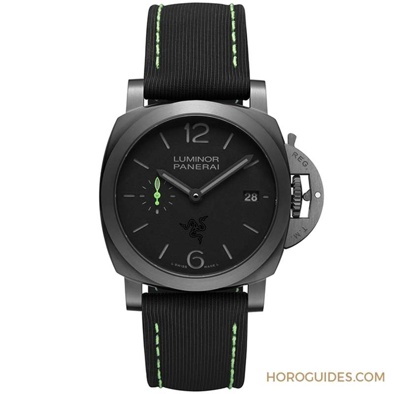 OFFICINE PANERAI - 電競美學(xué)加身，雷蛇螢光綠在發(fā)光｜Panerai Luminor Quaranta Razer特別版
