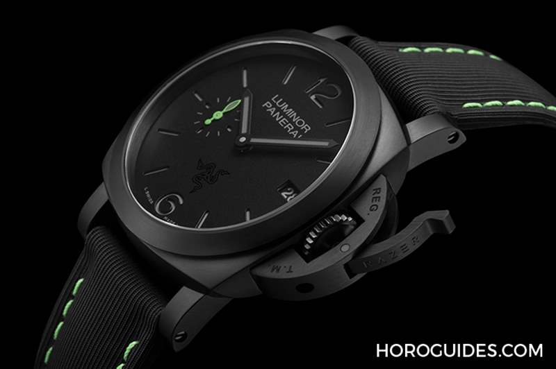 OFFICINE PANERAI - 電競美學(xué)加身，雷蛇螢光綠在發(fā)光｜Panerai Luminor Quaranta Razer特別版