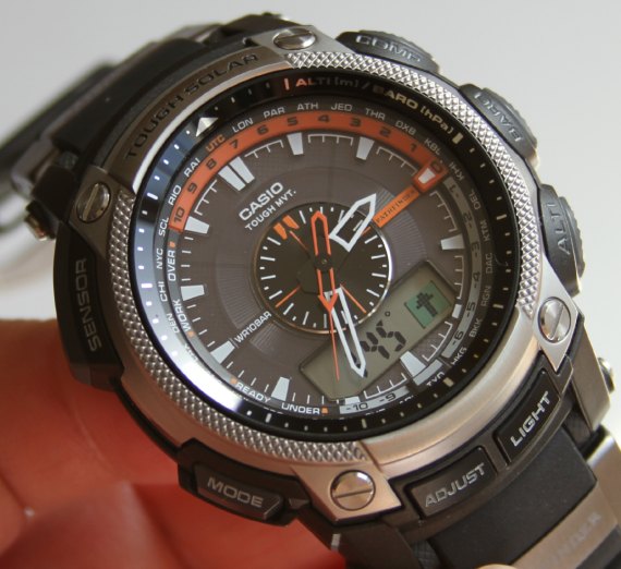 Casio PAW-5000 2 卡西歐探路者四分之一黃PAW-5000手表-復(fù)刻表